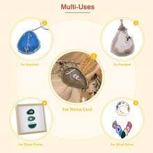 5/10/15/20 Stück Achat Licht Tisch Scheiben, Heilkristalle Geoden Steine, asymmetrische Heim Dekoration Schmuckherstellung, elegantes Grau, für Balance und Harmonie, Glück und spirituelle Energie