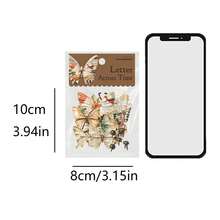 have a good day 20 件/包复古书页贴纸、创意美学贴纸、DIY 装饰拼贴工艺材料、节日礼物、个性化剪贴簿学校用品 - 彩色 - 查看 12