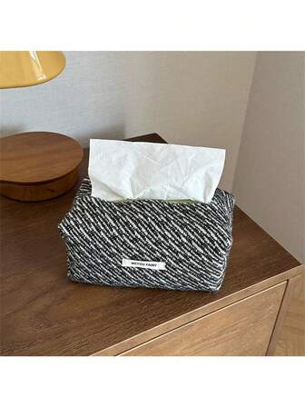 简约布艺纸巾盒，复古法式桌面、家居和汽车纸巾架，装饰性收纳和清洁用品