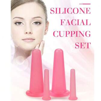 Herramientas de ventosas faciales de silicona para elevación y firmeza de la piel, dispositivo de belleza. Además, herramienta de terapia de ventosas corporales para anti-celulitis