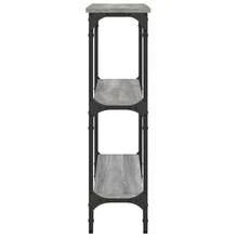 Consolle vidaXL Sonoma, grigia, 75x22,5x75 cm, in legno composito. - Bianco - Visualizzare 5