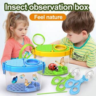 Insect Catcher, Children's Insect Collecting Container, Outdoor Nature Adventure Equipment, Science Education Container For Boys And Girls, Insect Observation Container