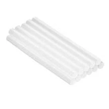 12 Barras de Silicón Grueso 1/2" (13mm) Transparente FUMETAX - Pegamento Hot Melt para Pistola Grande, DIY y Manualidades - Blanco - Ver 1