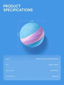 Rever Fizzy Bath 120g Bubble Bath Ball Bath Soaking, Essential Oil Bath Bomb - Woody Cedrus - View 7