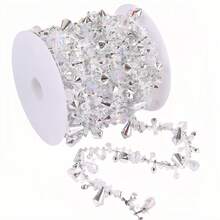 1 قطعة (تقريبًا 5 متر) حبل ملتف إكليل عيد الميلاد مع خرز أكريليك، إكليل عيد الميلاد للتعليق، مناسب لشجرة عيد الميلاد والمدفأة والنافذة والزفاف وديكور الحفلات، ديكور منزلي داخلي وخارجي - متعدد الألوان - مشاهدة 16