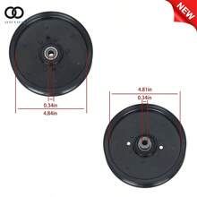 For Gravely Pro-Stance 60 52 48 36 32 Compact-Pro 44 Flat Idler Pulley 07351200 - màu đen - Xem 2