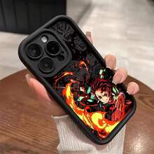 Custodia compatibile con 17 16 15 14 13 12 11 Pro Max 17 Air 16E 15 Plus, custodia con Tanjirou Zenitsu Inosuke Anime, custodia compatibile con 17, custodia 17 Pro, custodia 17 Pro Max