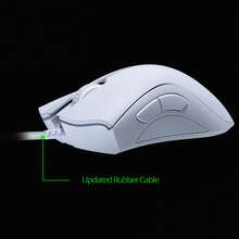 RAZER DeathAdder Essential Gaming Mouse - Wired, Performance, Designed For Right-Handed Use (White) - White - View 3