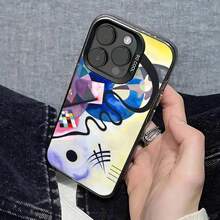 Custodia per telefono con dipinto astratto di Picasso, cover posteriore argento antiurto compatibile con 16/15/14/13/12/11 Pro Max Plus, compatibile con custodie per iPhone 17, 17 Pro, 17 Pro Max