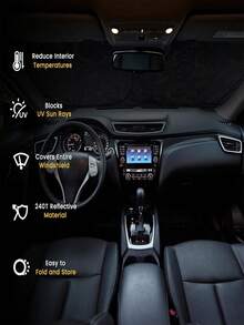 Parasol de parabrisas de coche divertido, parasol de parabrisas de coche, adecuado para sedán, SUV, camión | Parasol de coche de verano, parasol y accesorios de coche reflectantes, plegables, ajuste universal - Bloquea el calor y los rayos UV, parasol de ventana delantera para sedán, SUV, camión (150 cm de largo x 70 cm de ancho) - 150 cm x 70 cm - Ver 6