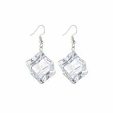 Ice Cube Acrylic Earrings Funny Irregular Clear Crystal 3D Long Transparent Square Geometric Lightweight Dangle Drop Earrings For Women Minimalist Hot Summer Holiday Christmas Unique  Jewelry Gifts{Inchstyleinch:InchIcecubeearringinch} - 冰塊耳環 - 查看 1