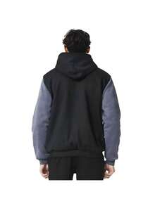 Graphic Hoodies Y2K Jacket Long Sleeves Velour Hoodie Winter Wear Contrasting Outfit For Cold Weather – Hooded Jackets Zip Up Fashion Jacket Coat Stylish & Warm Streetwear For Men - Xám - Xem 6