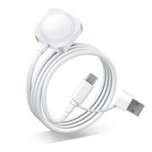 Cargador compatible con Apple Watch actualizado, carga rápida compatible con cargador de de 1 m, regalo magnético, esencial de viaje compatible con iWatch Series 11/10/9/8/7/6/SE/SE2/5/4/3/2, Ultra/SE