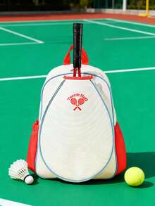 Unisex Badminton & Tennis Racket Backpack - Professional Sports Training Bag, Large Capacity Racket Bag With Shoe Compartment, Lightweight Fitness Bag, Suitable For Outdoor Fitness, Travel And Court Sports Storage