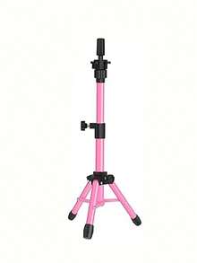 [ ] 57厘米迷你假发支架三脚架 - 5种颜色可选，优质金属材质，可调节，适用于专业假发制作和模特头造型