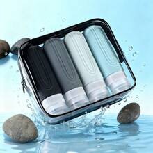 Travel Essential 4-Piece Silicone Bottle Set, TSA Approved 3oz Leak Proof Travel Containers For Toiletries, Refillable Squeezable Liquid Bottles For Shampoo Conditioner Lotion, Perfect Stocking Stuffers For Adults Christmas Gift Idea, Versatile Travel Accessories And Vacation Essentials For Women, Makeup Bag Organizer And Skin Care Solution, Cruise Essentials And Bathroom Essentials Set, Travel Containers With Perfume Refillable Bottle And Spray Bottle, Complete Travel Bottle Set For Nail Supplies And Hair Stuff, Hand Sanitizer Case And Soap Dispenser For Bathroom, Decorative Toothbrush Holder And Bathroom Decor Accessories, Multi-Purpose Soap Dispenser For Home And Travel Use, Ideal Christmas Bathroom Gift Set And Daily Skin Care Companion This Is A Perfect Gift For Mother's Day, Christmas, Valentine's Day, Gifts For Mothers, Friends, Teachers, Partners, Travel Essentials - 彩色 - 查看 11