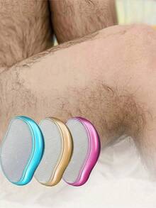 Wiederverwendbarer Kristall-Beinhaartentferner für Frauen und Männer, schmerzlose magische Peeling-Haarentfernungswerkzeug, schmerzlose Epilierer-Kristallhaarentferner für Damen, Kristallhaarentferner für alle Jahreszeiten für Männer und Frauen, schmerzloser Haarentferner, tragbarer sanfter Epilierer, sanfte Peeling, magisches Haarentfernungswerkzeug