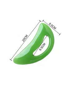 1pc Large Resin Gua Sha Board, Curved Blade, Suitable For Full Body, Can Massage Shoulder, Neck, Lymph, Stimulate Meridians On Back, Legs, Shoulder, Neck And Face, Relax Whole Body Muscles. - Multicolor - View 6