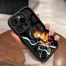 Custodia compatibile con 17 16 15 14 13 12 11 Pro Max 17 Air 16E 15 Plus, custodia con Tanjirou Zenitsu Inosuke Anime, custodia compatibile con 17, custodia 17 Pro, custodia 17 Pro Max