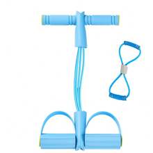 1件脚踏拉力器小燕飞拉力器仰卧起坐辅助器家用减肚子健身器材家庭健身仰卧起坐辅助器健身器材瑜伽腹部辅助器多功能收腹器 - 彩色 - 查看 10