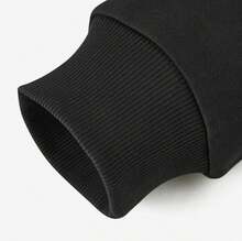 Skechers New Unisex Casual Sports Fashion Crew Neck Sweatshirt - Black - View 3