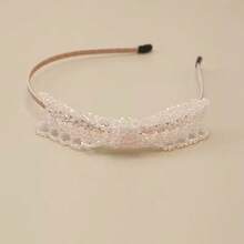 1 pièce Serre-tête élégant et brillant avec cristaux et strass en forme de nœud, bel accessoire pour cheveux pour les fêtes, style royal, mode automne pour femmes, serre-tête