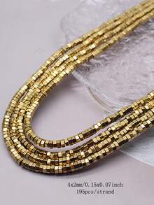 AAA+ 1strand Retention Color Various Shapes Gold Color Hematite Natural Stone Loose Spacer Beads For Jewelry Making Diy Bracelets - Golden Hematite - View 24