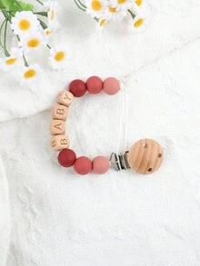 1pc Customized Silicone English Letter Wooden Bead Keychain, Customized Name, Customized Gift, Customized Anti-Lost Chain, Customized 2-6 English Letters,Customized Keychains & Accessories,End Of Summer,Apparel Accessories,Halloween Edit,Boyfriend,Girlfriend,Family,Friends - Anti-lost Chain Clip - View 29