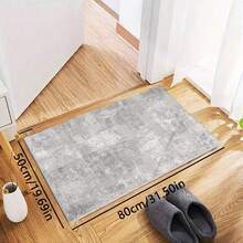 1PC Machine Washable Large - Size Modern Light Gray Abstract Pattern Area Mat Rug Indoor Living Room Decorative Rug With Stylish Light Gray Abstract Pattern Design Easy Clean Floor Mat For Home Decoration Kitchen Rug