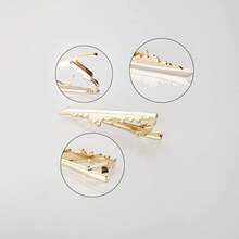 8 pinzas para modelar para hombres, color plateado, dorado, negro, gris, para coches, anteojos de buque de , barba, paraguas, corbata, para béisbol, adecuado para regalos de día - 1 - Ver 3