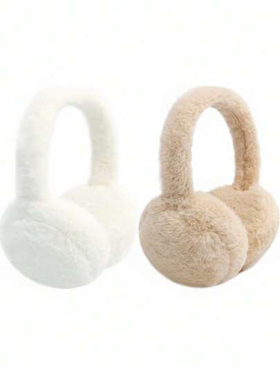 Kids Winter Earmuffs Baby Warm Ear Muff Girls Cute Furry Ear Warmers Boys Foldable Ear Covers For Cold Weather,Ear Muffs For Kids