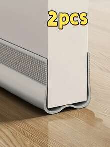 2PCS Adjustable Soft PVC Door Draft Stopper - Waterproof, Windproof, Noise-Reducing And Insect-Proof Seal Strip, Reusable Adhesive Door Bottom Guard, Suitable For All Types Of Doors, & Soundproof, Practical Household Accessory | Durable Door Gap Seal Strip
