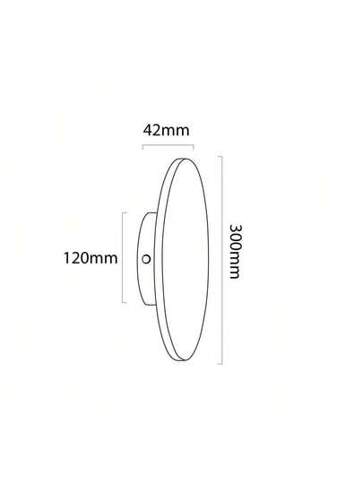 Alpinaluz 12W LED Wand Lamps, Ø20cm, Round Wood, Warm Indirect Verlichting Bedroom Kitchen view 11