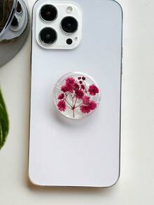 Transparent telefonhållare med stjärnmotiv, expanderbart bordsstativ, ringgrepp, kompatibel med iPhone, Android-telefoner, med stativbas, present till tjejer - Multifärgad - Visa 3