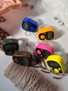 1pc-6pcs LED Luminous Signal 3-Button Mini Counter, Luminous Electronic Digital Display Wearable Finger Ring Manual Tally Counter, People Flow Counter, Manual Mechanical Counting Device, Clicker Counter, Tally Counter - Multicolor - View 11