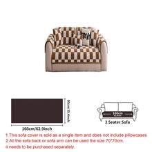 1pc Checkerboard Fleece Anti-Slip Sofa Cushion - Pet Friendly, Soft & Skin-Friendly, Easy To Clean, Suitable For Home, Bedroom, Living Room, Office