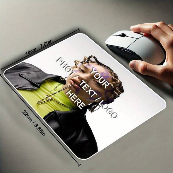 1PC Customize Your Own Mouse Pad Using Image Design, Suitable For Anime, Gaming And Portable Desktops. Ideal For Office, Advertising, Computer Work, Gaming, Christmas And Thanksgiving Gifts. Back To School