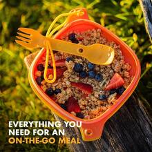 UCO 4-Piece Camping Mess Kit With Bowl Plate And 3-In-1 Spork Utensil Setgift - Sunrise - View 4