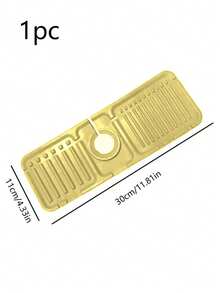 1件装水龙头排水垫防溅硅胶厨房水槽水槽挡水可剪折窄边水槽吸水垫 - 彩色 - 查看 14