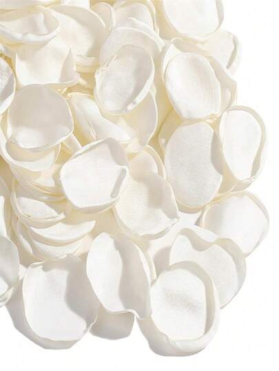 100/200/350pcs White Artificial Silk Rose Petals, Suitable For Wedding, Bridal Shower, Party, Aisle Decor, Confetti, Proposal, Romantic Night, Mother's Day Gift Decoration