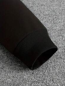 Áo nỉ có mũ tùy chỉnh, Hỗ trợ thiết kế cá nhân hóa với khẩu hiệu, Ảnh của riêng bạn, Họa tiết sáng tạo, Nhân vật Anime/Game, Ảnh cặp đôi/Thú cưng, Người nổi tiếng, Phù hợp cho mùa thu/đông - màu đen - Xem 10