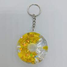 Cute Acrylic Swimming Ring Liquid Quicksand Keychain, Colorful Flowing Glitter Keyring, Small Gift For Backpack - Swimming Ring - View 9