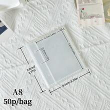 20/30/50p/Bag M5/A8/A7/A6 Planner Refill Pages, Sticker Book Spare Parts, Sticker Book Loose Leaf, Sticker Book Inner Pages - Clear - View 10