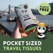 The Cheeky Panda Bamboo Facial Tissue 14 X Plastic Free Travel Tissue Packs 140 Super Soft Pocket Tissues - trắng - Xem 4