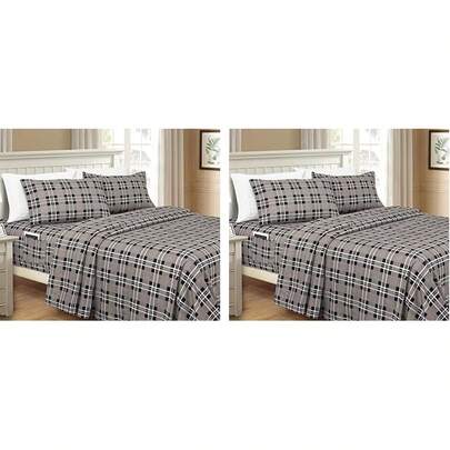 Luxury Soft Bed Sheets With Palm Leaves Pattern - 1500 Premium Microfiber, Wrinkle And Fade Resistant (6-Piece) Bedding Set, Full, Palm Leaves