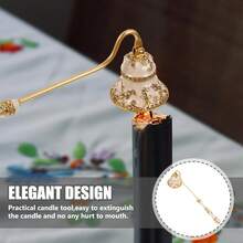 SEWACC Apagavelas Vintage Pequeño Extintor De Velas para Apagar La De La Vela De Forma Segura Accesorios para Velas - 1 - Ver 3