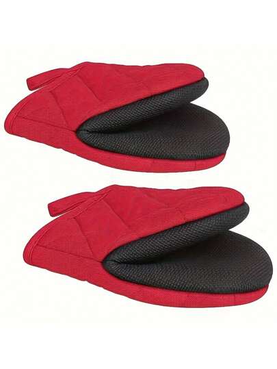 Multi-Layer Durable Kitchen Oven Mitts For Cooking And Baking - Non-Slip, Heat-Resistant Cooking Gloves, Food - Perfect For Graduation, Labor Day, Grandparents' Day, Earth Day Celebrations, Thanksgiving, Christmas, New Year And More