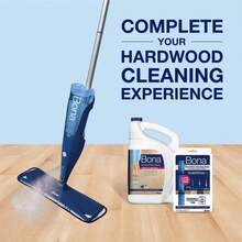 Bona Wood Floor Mop Starter Kit - 1 Spray Mop, 1 Reusable Microfiber Mopping Pad, 1 Refillable Wood Floor Cleaner Liquid - 1 - Xem 2