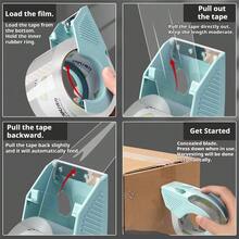 Shipping Packaging Tape Set With Cutter & Tape, 1.9 Inches X 43.8 Yards (Approx. 4.8 Cm X 40 M), For Packaging, Shipping, And Mailing. Quiet And Smooth, No Splitting Or Tearing. - Multicolor - View 10