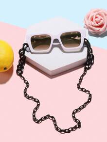 1 pieza Accesorio de perlas elegante para jóvenes de 12 a 16 años y 1 pieza Cadena de gafas con hebilla de anillo negra, adecuado para salidas de vacaciones, combinación de atuendos diarios y regalos de vacaciones - Multicolor - Ver 5